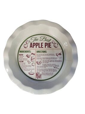 Dei Stoneware Recipe‎ Pie Plate